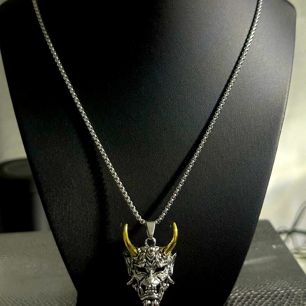 Unisex Goth 2 Piece Necklace Set